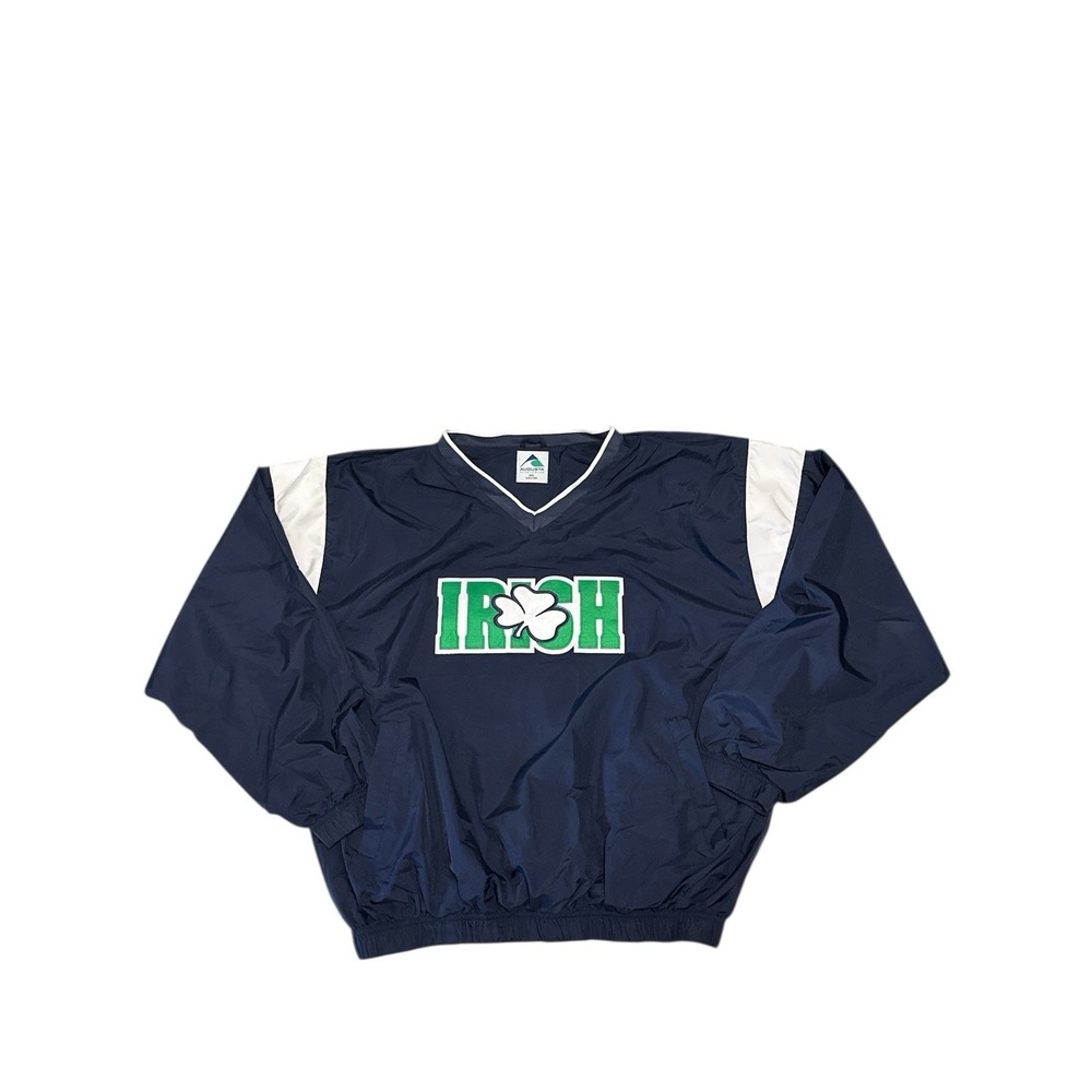 Notre‎ Dame Fighting Irish Augusta SW Navy Blue Pullover Windbreaker Men's 2XL
